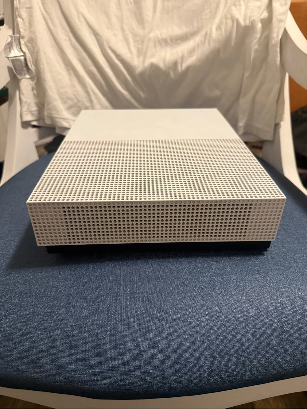 Microsoft Xbox One S White Console with 1 T and Blue Camo Wireless Controller